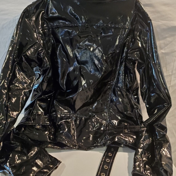 Black patent leather jacket - Picture 3 of 4